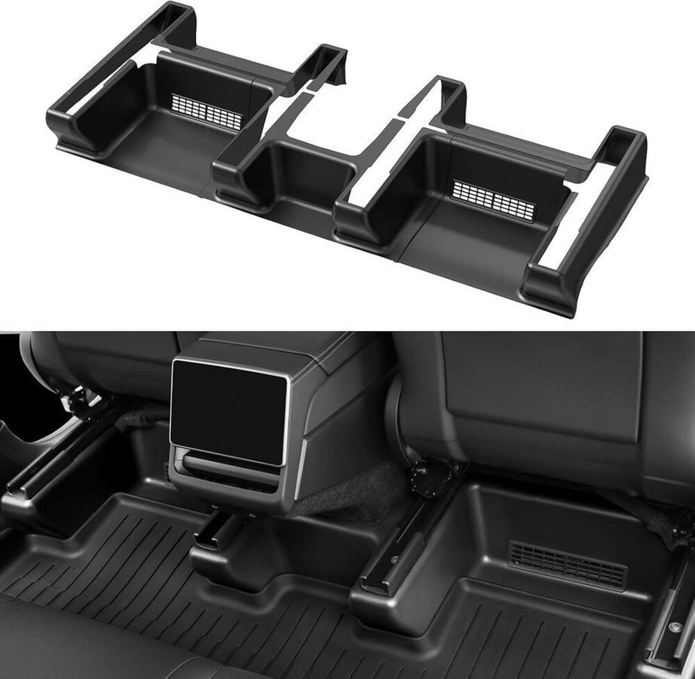 Under-Seat Floor Mat & Seat Rail Cover for Tesla Model Y Juniper 2025-26 Custom